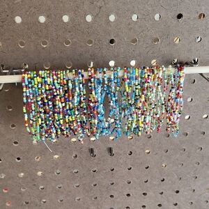 Colorful Seed Bead Stretch Bracelets - Multicolor. 40+.   1013